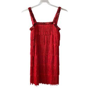 Costume USA Red Sequin Flapper Dress Halloween Women’s Estimated Size XS - Small